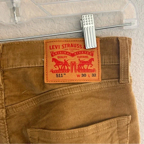 Men's Brown Corduroy Pants - Picture 3 of 4